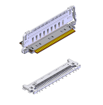 20862-040T-01 0.25mm FPC FFC Micro Coaxial Cable Connector 40 Pin 0.5mm Pitch
