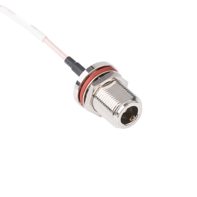N Socket To Mcx Plug Right Angle Gold Plated Rf Coaxial Cable Assembly